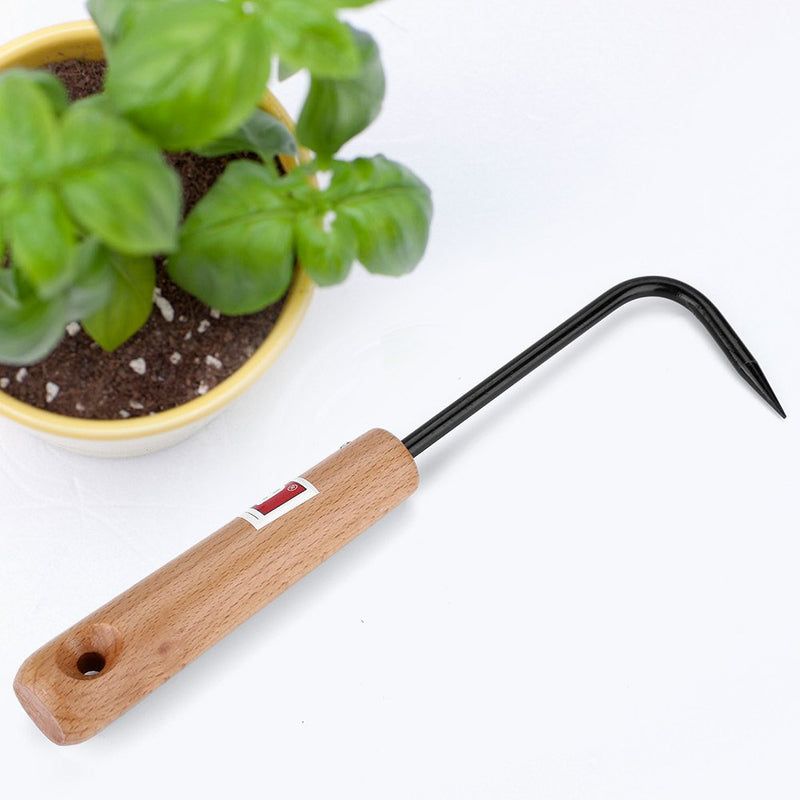 GLOGLOW Bonsai Tool Root Pick Rake Gardening Steel Hook with Ergonomic Wooden Handle - NewNest Australia