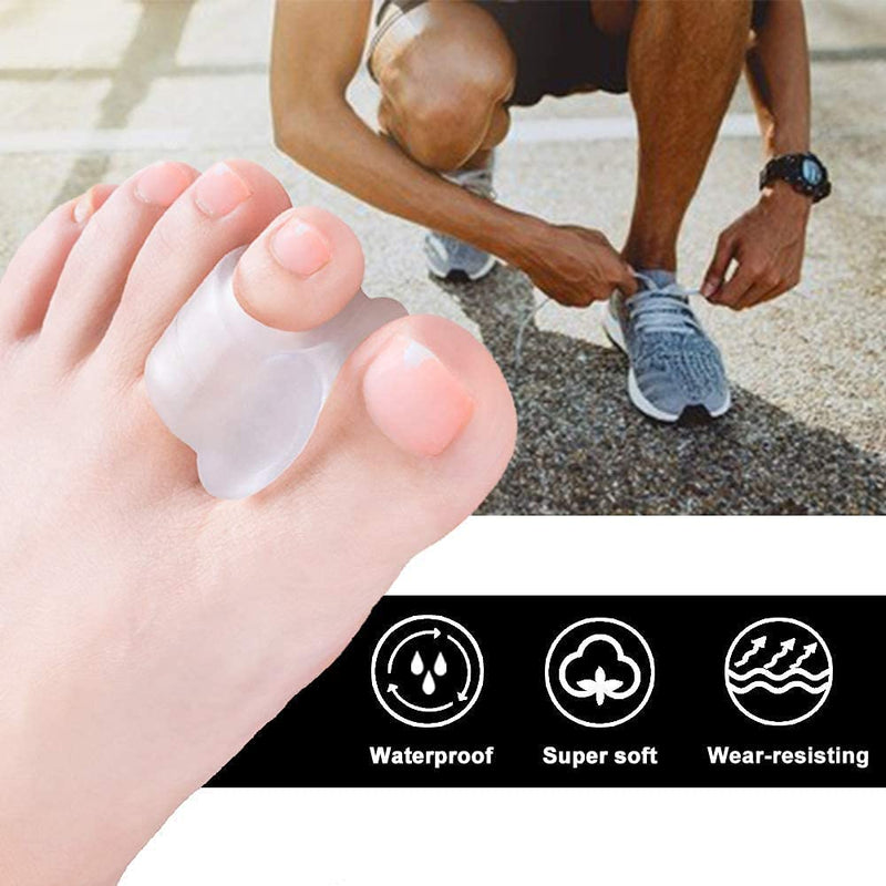 4 Pieces Gel Toe Separators, Toe Separators, For Smoothing Overlapping Toes, Big Toe Separators, Silicone Toe Separator For Overlapping Toes, Hammer Toes, Pain Relief For Malformation - NewNest Australia