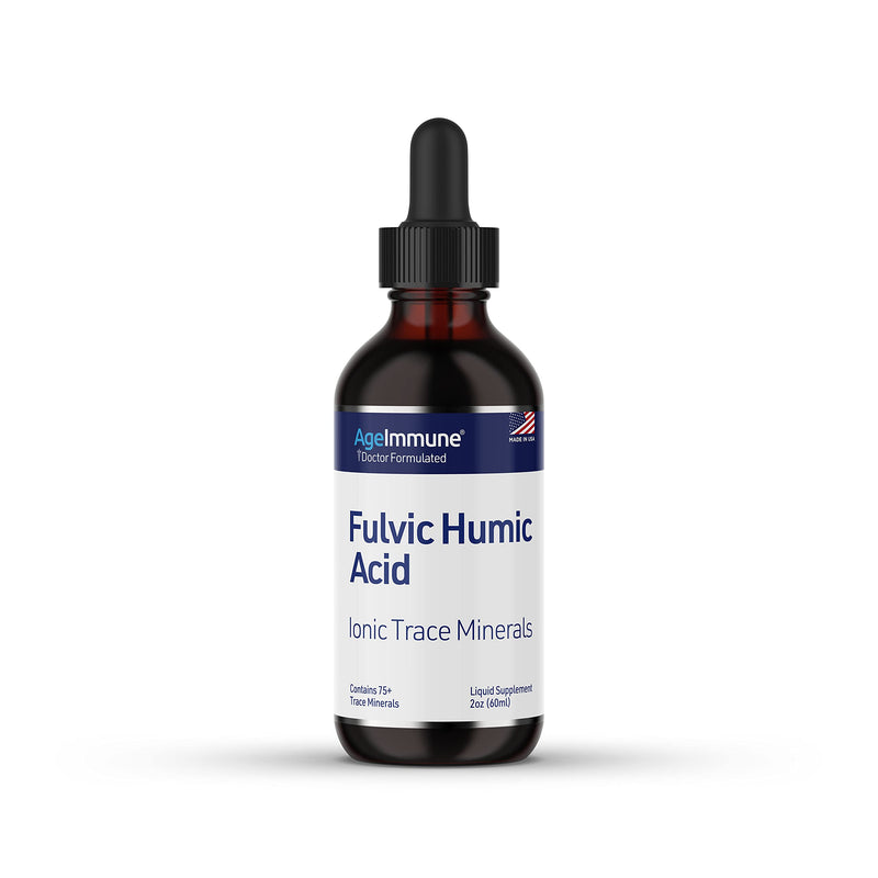 Fulvic Humic Acid Ionic Trace Minerals Liquid Supplement. Plant Derived Mineral Drops with over 75 Trace Minerals for Energy Boost. Up to 8 months supply. Concentration 250%. - NewNest Australia