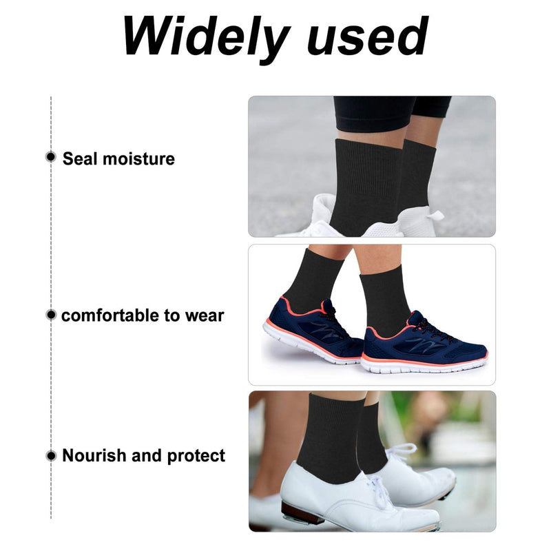 Lurrose 2 Pcs Men Moisturizing Socks Cotton Gel Spa Socks Foot Repair Socks Anti Crack Socks Feet Care Treatment for Dry Cracked Rough Skin on Feet Black - NewNest Australia