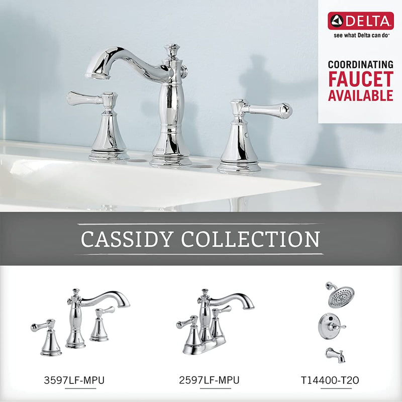 DELTA 79750 Cassidy Toilet Paper Holder, 3.63 x 8.38 x 3.63 Inches, Polished Chrome - NewNest Australia