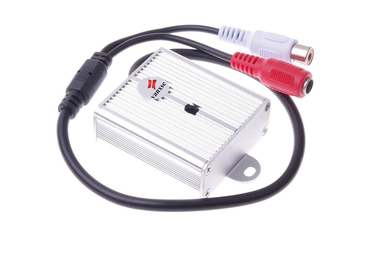 Vanxse Mini Microphone High Sensitive Pickup Audio Mic Waterproof Metal Case for CCTV Security Camera DVR System - NewNest Australia