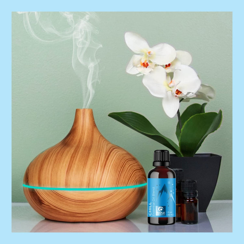 Mint Essential Oil Blend for Diffuser - Refreshing Mint Oil Diffuser Essential Oils with Cooling Peppermint Spearmint Bergamot and Eucalyptus Oils - Pure Aromatherapy Oils for Diffuser Mint Blend Chill - Mint - NewNest Australia