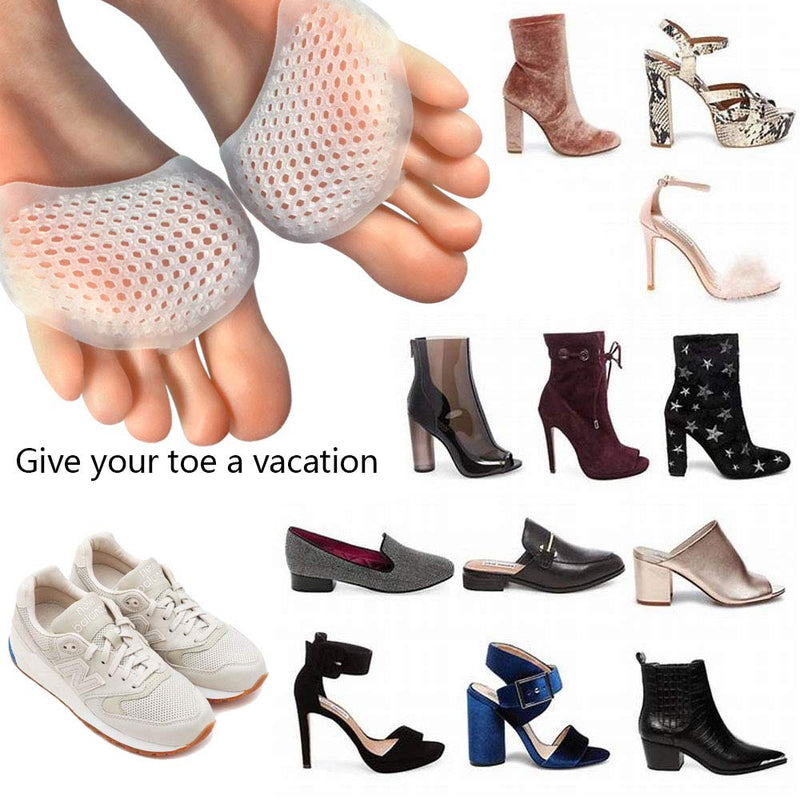 Hoogoo Toe Pads Ball of Toe Cushions Metatarsal Pads Ball of Foot Pads Mortons Neuroma Callus Metatarsal Foot Pain Relief Bunion Forefoot Cushioning Relief Women - NewNest Australia