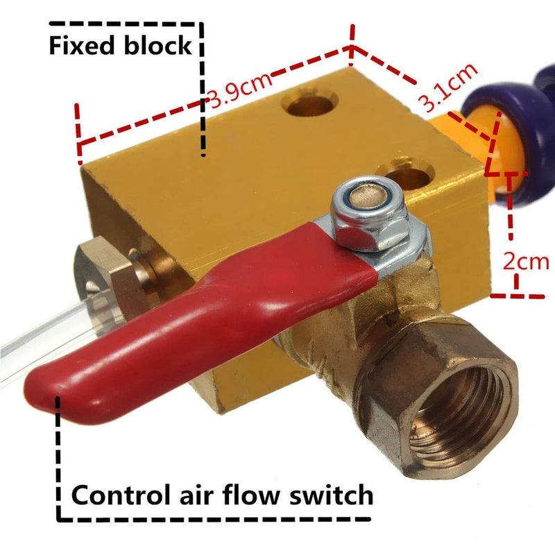 ChgImposs Mist Coolant Mist Lubrication System Unit, Metal Cutting Engraving Cooling Sprayer Machine with Air Pipe for CNC Lathe Milling Drill Machine - NewNest Australia