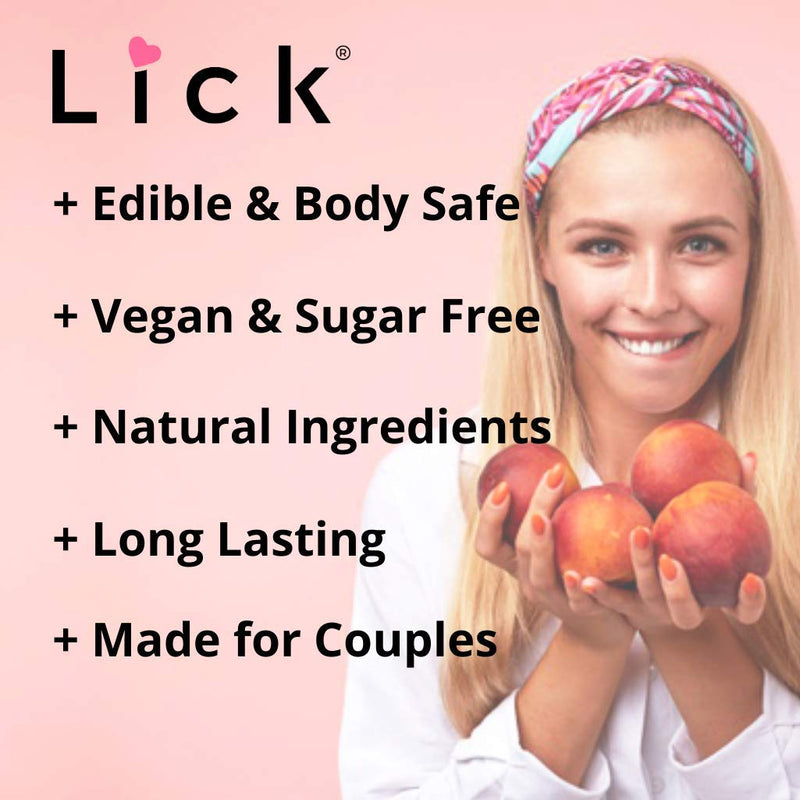 Peach Flavored Massage Oil for Couples – Edible Massaging Lotion with Vitamin E and Sweet Almond and Coconut Oil is Non Sticky and Gentle on Skin – Natural, Relaxing and Vegan (4 oz) - NewNest Australia