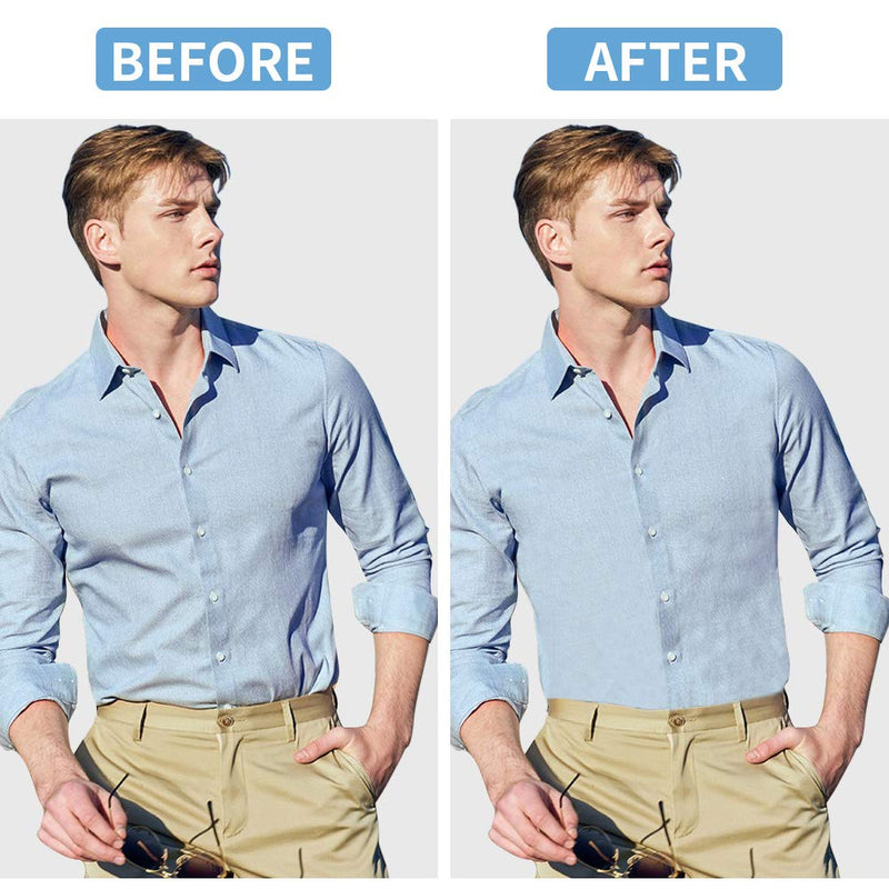 Gohzq,Shirt Stays Men'S Shirt Holder Men'S Shirt Suspenders Shirt Holder Trousers Elastic Clips Shirt Stretcher Shirt Holder Trousers With Non-Slip Locking Clamps, Black - NewNest Australia