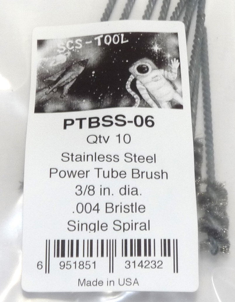 SCS-Tool 3/8 in Stainless Power Tube Brush 10 Pack - NewNest Australia