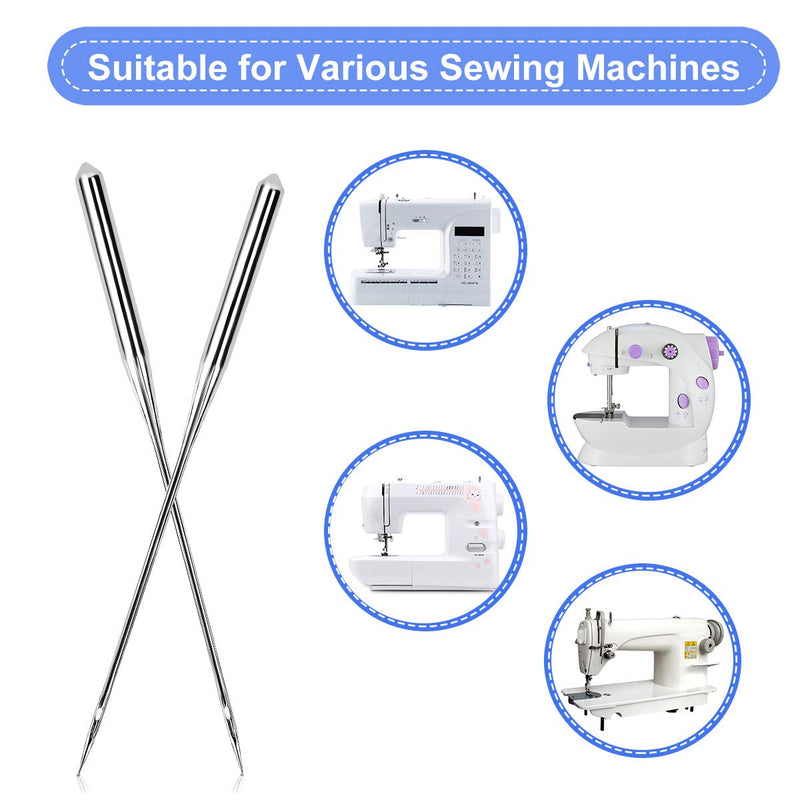100PCS Sewing Machine Needles, Universal Sewing Machine Needle for Singer, Brother, Janome, Varmax, Needles for Sewing Machine with Sizes HAX1 65/9, 75/11, 90/14, 100/16, 110/18 - NewNest Australia