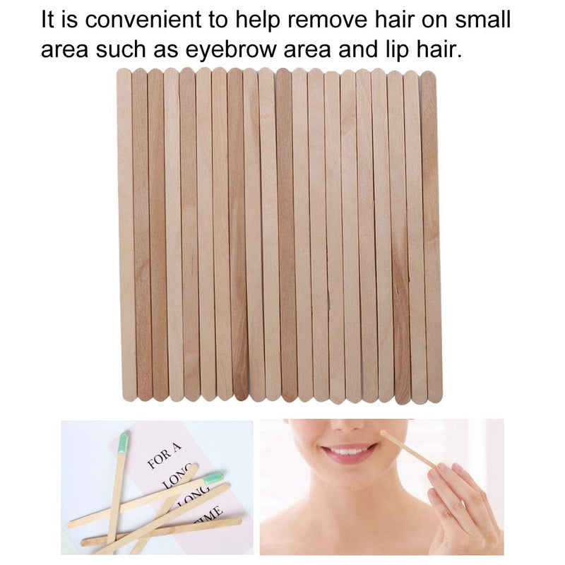 Wax Spatula Wood 100 Pcs Hair Removal Stick, Wax Sticks, Disposable Use Design Clean And Hygienic Wood Craft Stick Spatula Applicators For Facial Eyebrow Lip - NewNest Australia