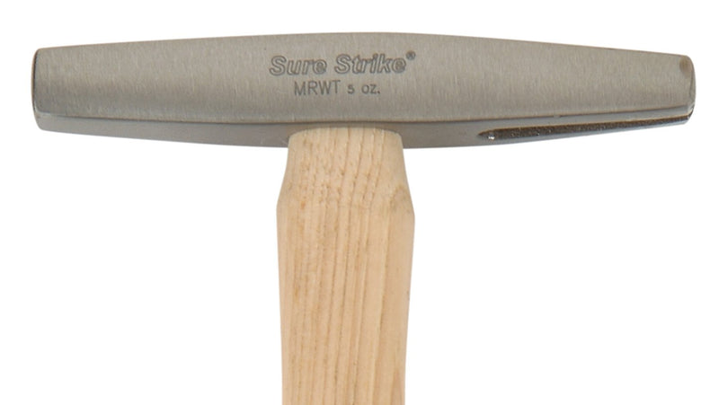 Estwing Sure Strike Tack Hammer - 5 oz Forged Steel Head with Magnetic Face & Hickory Wood Handle - MRWT Wood and Steel - NewNest Australia