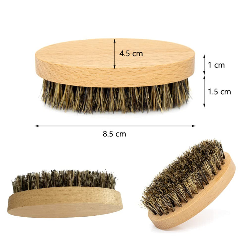 Beard brush, beard brushes for men, beard brush with boar bristles, pocket mustache and beard brush, perfect beard care tool for men, for men beard styling, care and design 1 piece - NewNest Australia