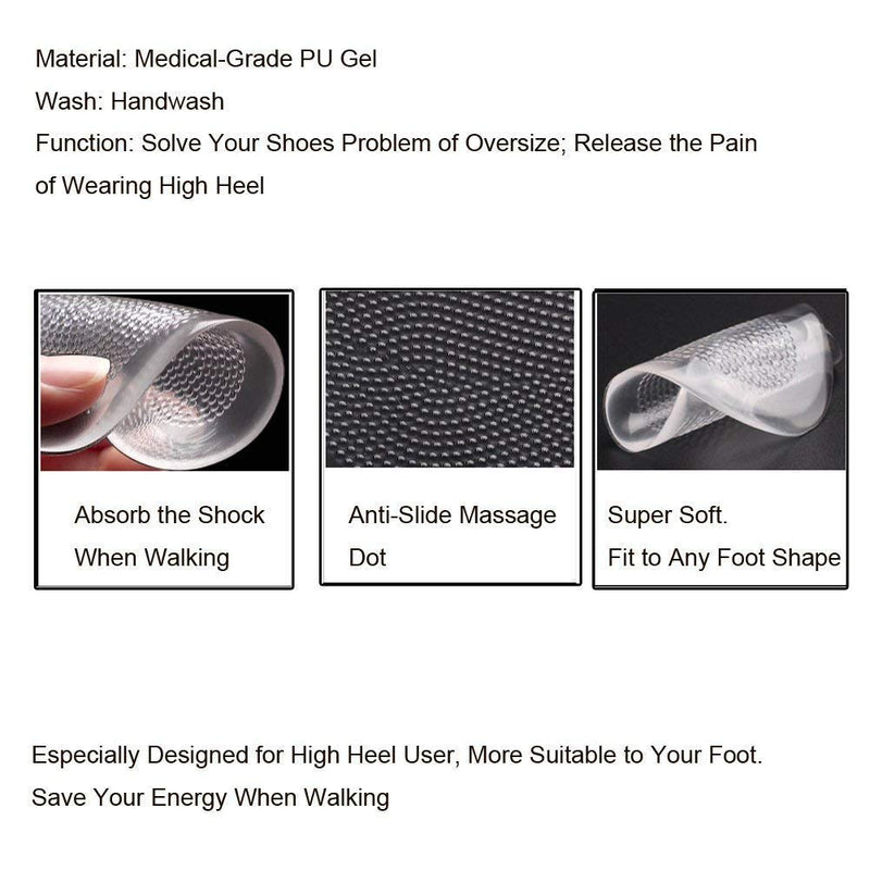 Pedimend™ High Heel Comfort Insoles For Pain | Gel Cushions For Feet | Gel Shoe Inserts | Gel Pads For Feet | Non Slip Inner Shoe Sticky Gel Pads | Foot Care - NewNest Australia