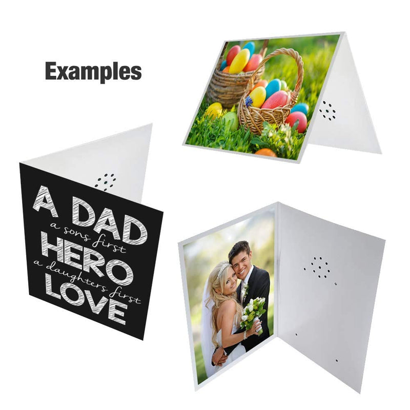 Talking Products, Voice Recordable Greeting Card, 40 Seconds Recording with Replaceable Batteries. Record and Send your own Personal Voice Message, Music or Sound Effects - NewNest Australia