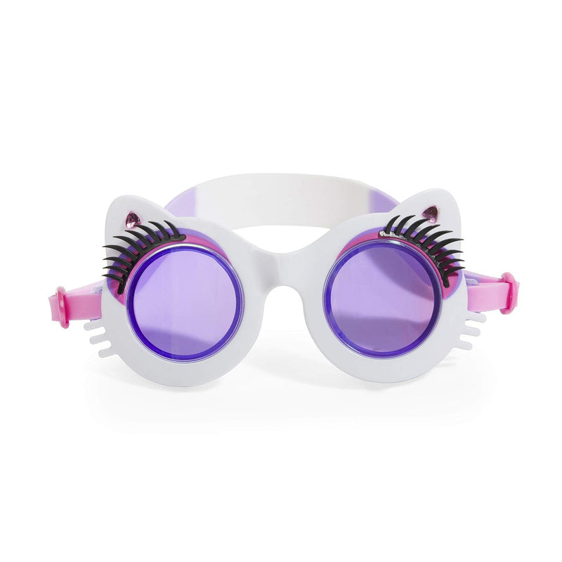 Bling 2O Girls Swimming Goggles 8+ - Anti Fog, No Leak, Non Slip, UV Protection Whiskers White - NewNest Australia