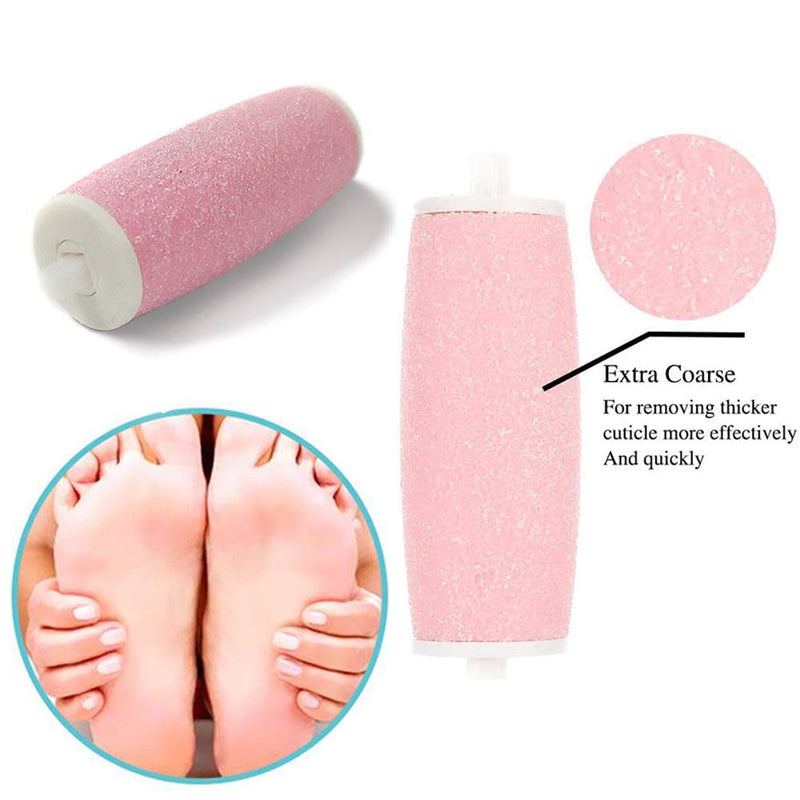Pack Of 5 Extra Mineral Replacement Rollers For Velvet Smooth Compatible Replacement Roller Heads, Replacement Rollers Callus Remover Refill Rollers, Reusable For Beautiful Feet - NewNest Australia