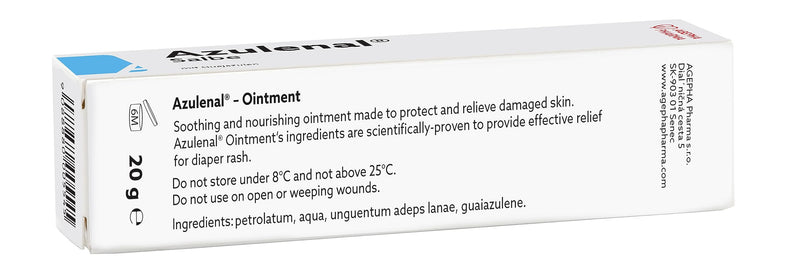 Azulenal® wound and healing ointment with guaiazulene | Ointment After Eczema Wound Ointment Baby Cream and Breastfeeding Mothers | Wound care ointment for diaper rash, itching and sore nipples 20 g (pack of 1) - NewNest Australia