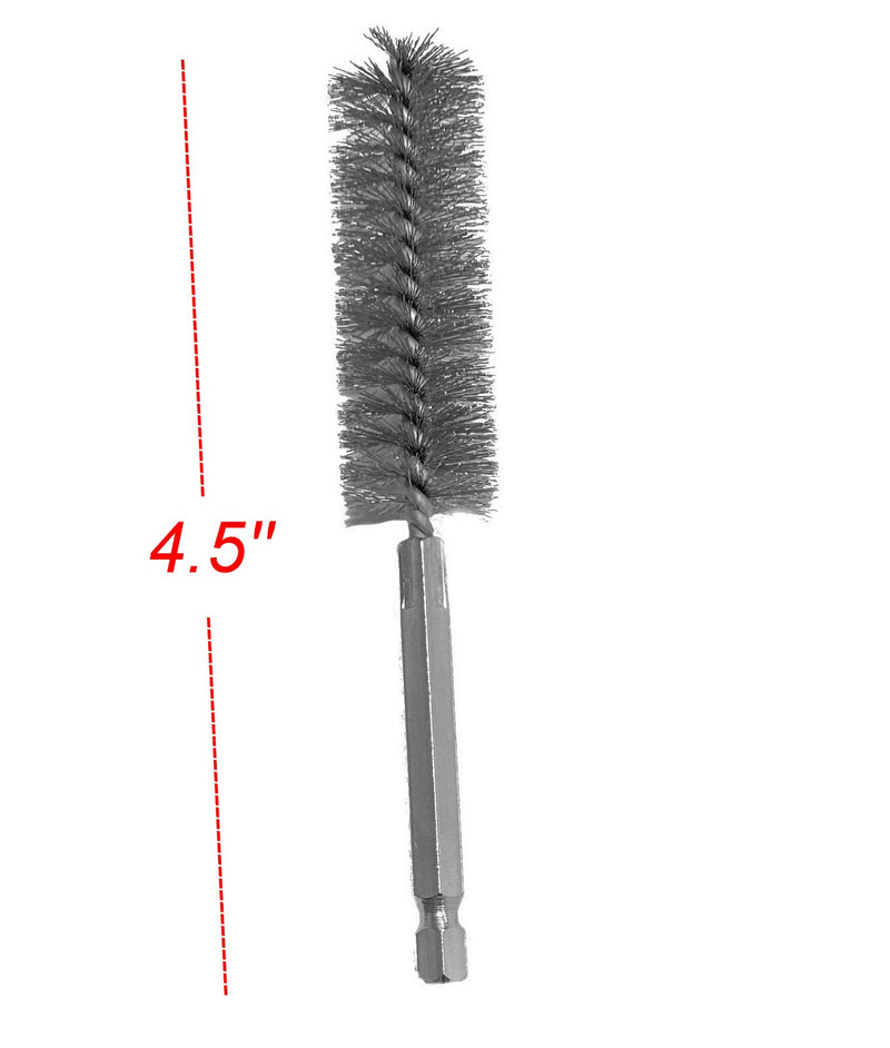 2pc Stainless Steel ALAZCO 5/8" Wire Brush for Power Drill Impact Driver - Hex Shank - NewNest Australia