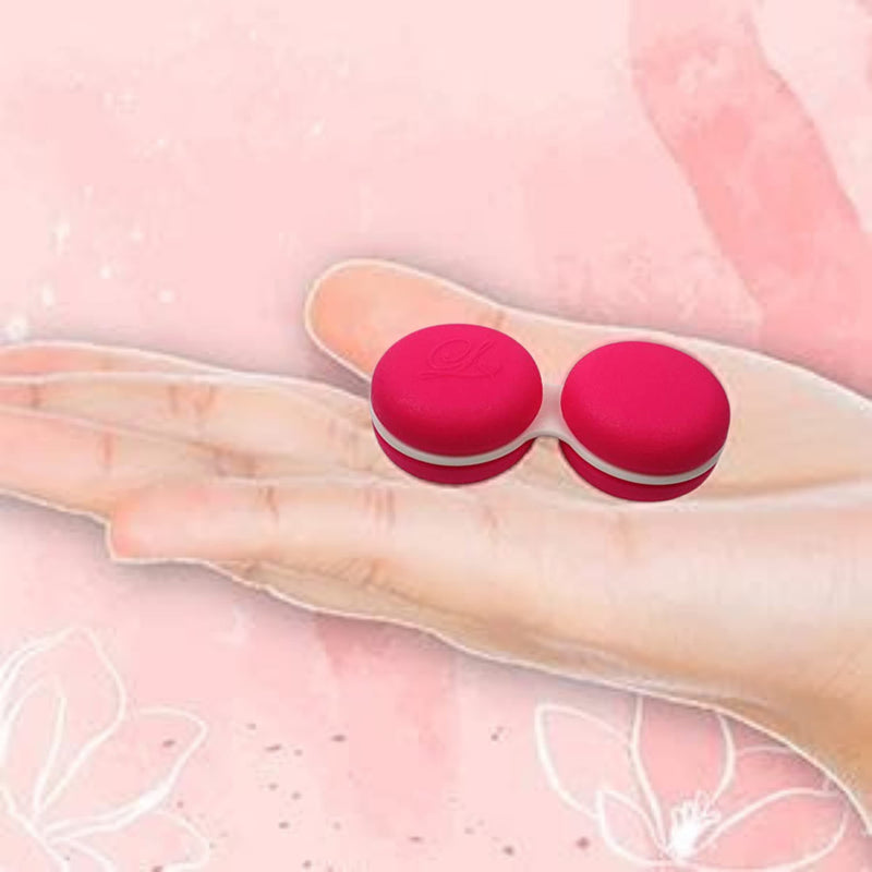 SPORTS WORLD VISION Fun and Cute Macaroon Contact Lens Storage/Soaking Case - 1 Piece Red - NewNest Australia