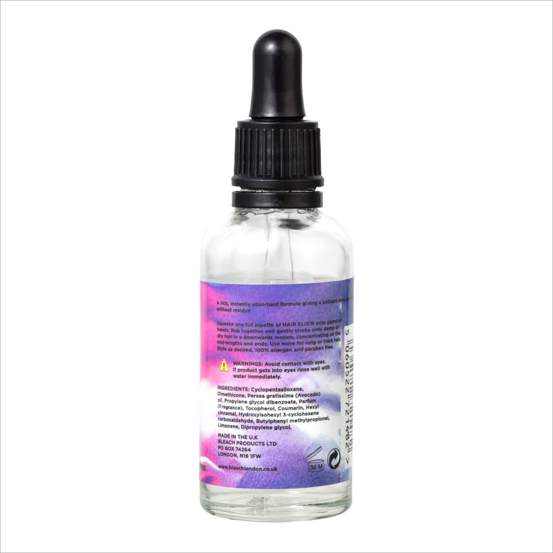 BLEACH LONDON Hair Elixir Serum- Helps quench drier than dry ends. Rich, instantly absorbed formula for a brilliant shine and silky finish minus the residue, 50 ml - NewNest Australia