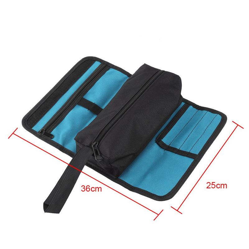 Foldable Maintenance Tools Storage Holder Roll Bag Professional Electrician Techincian Homeowner Tools Organizer Bag Oxford Cloth Convenient Carry with Hand Strip - NewNest Australia