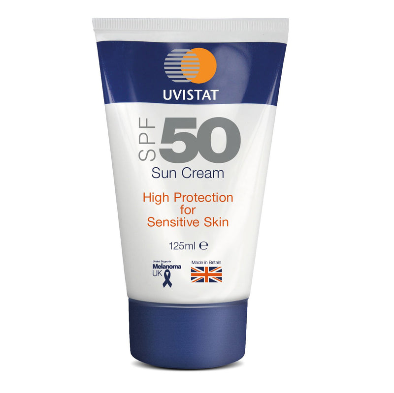 Uvistat Sun Cream | SPF50 | Moisturising, Sun Cream for Sensitive Skin | 125 ml 125 ml (Pack of 1) - NewNest Australia