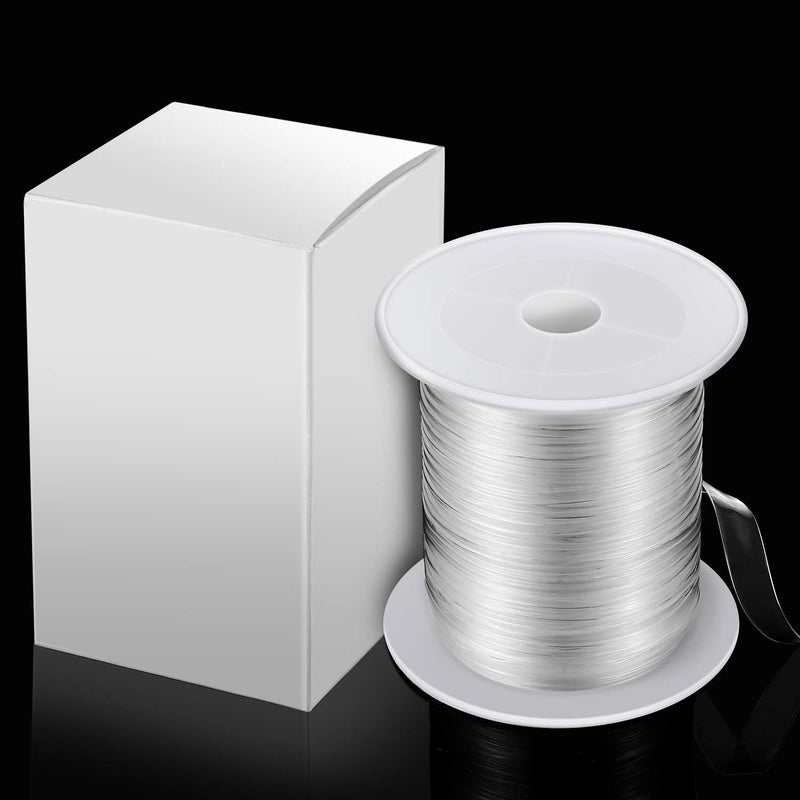 BBTO Clear Elastic Strap Lightweight Elastic Clear Bra Strap for Cloth Sewing Project (16 Yards x 0.12 Inch) 16 Yards x 0.12 Inch - NewNest Australia