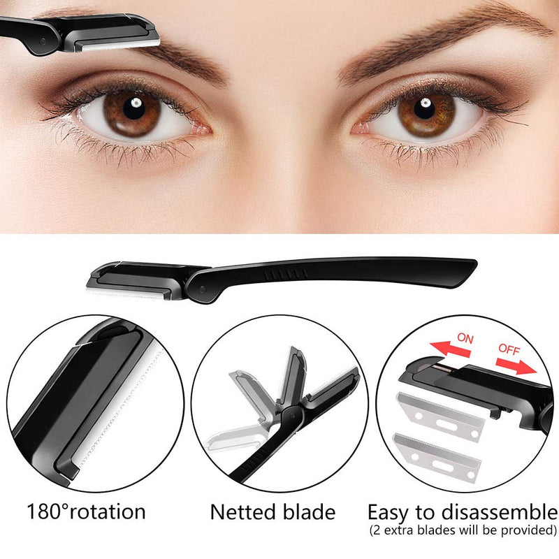 Smilcloud 11pcs Eyebrow Set Eyebrow Razor Eyebrow Scissors Eyebrow Tweezers Eyebrow Comb Eyebrow Brush for Women and Men - NewNest Australia