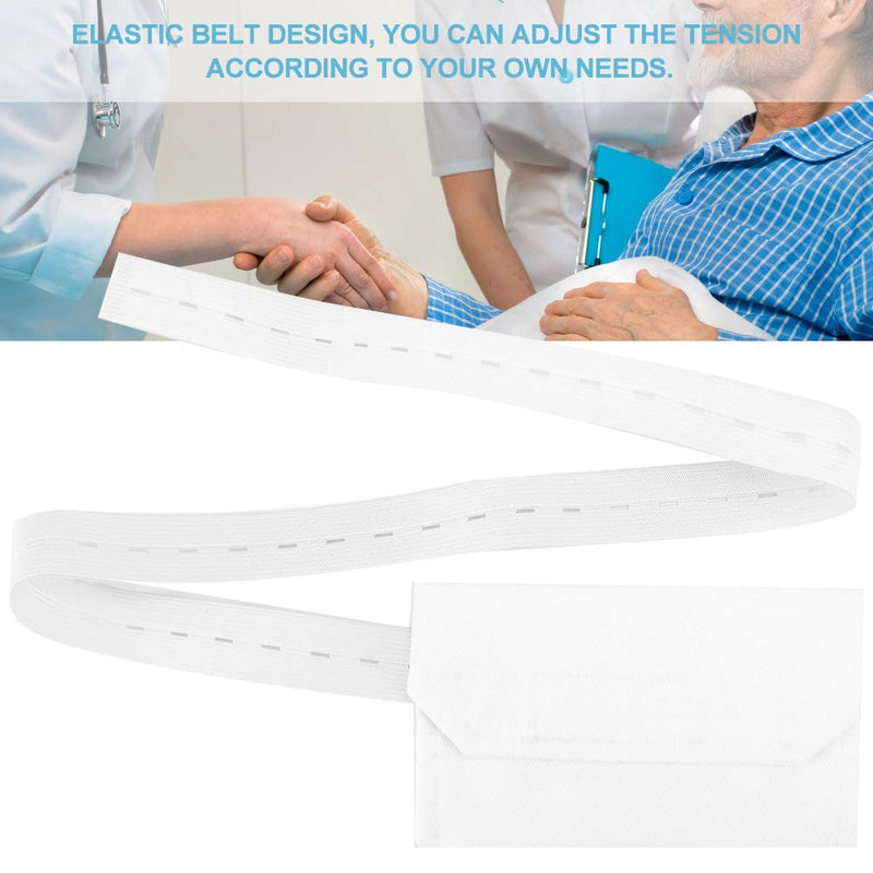 Peritoneal Dialysis Belt Holder Catheter Waist Belt Adjustable Button-Type Peritoneal Dialysis Catheter Belt Peritoneal Tube Protection for Home Protection(White) White - NewNest Australia