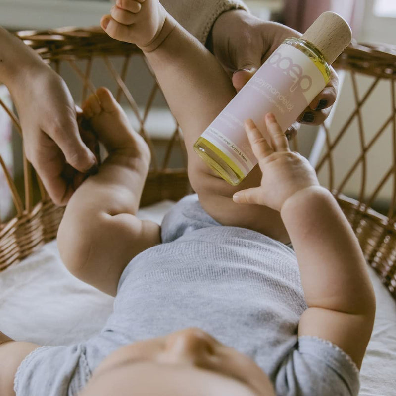 Boep Baby Almond Oil For Newborn Care And Baby Massage Natural Cosmetics Baby Oil Vegan And Made In Allg√§U Lovingly Developed By A Doctor And Mum (New In The 125 Ml Glass Bottle) - NewNest Australia
