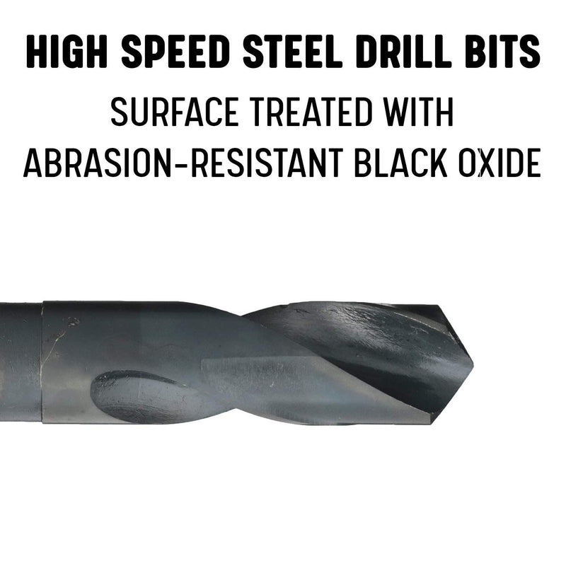 Drill America - DWDRSD5/8 5/8" Reduced Shank High Speed Steel Drill Bit with 1/2" Shank, DWDRSD Series 5/8" - NewNest Australia