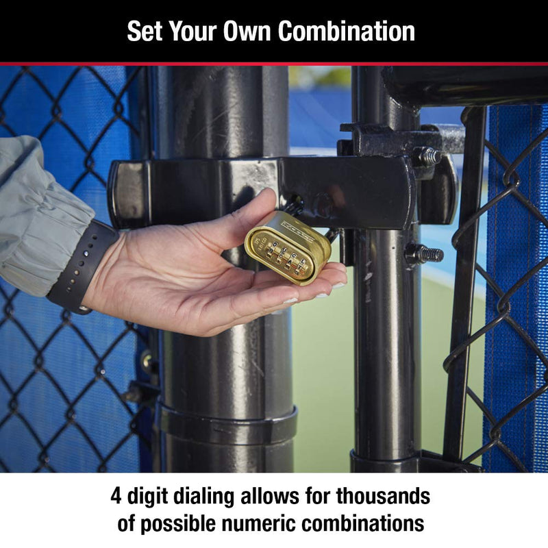 Master Lock 175DLH Set Your Own Combination Padlock 2-1/4 in. Shackle Brass Finish - NewNest Australia