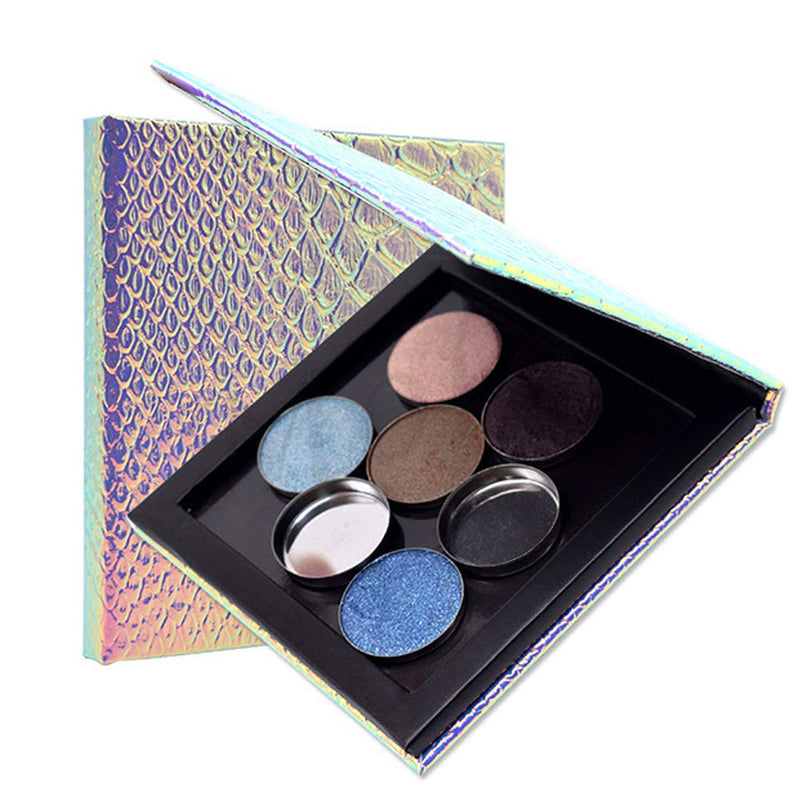 Empty Magnetic Palette for Eyeshadows,Mermaid Empty Eyeshadow Large Small Models DIY Tool,Highlighters/Blush/Baked Powders/Foundation (S) S - NewNest Australia