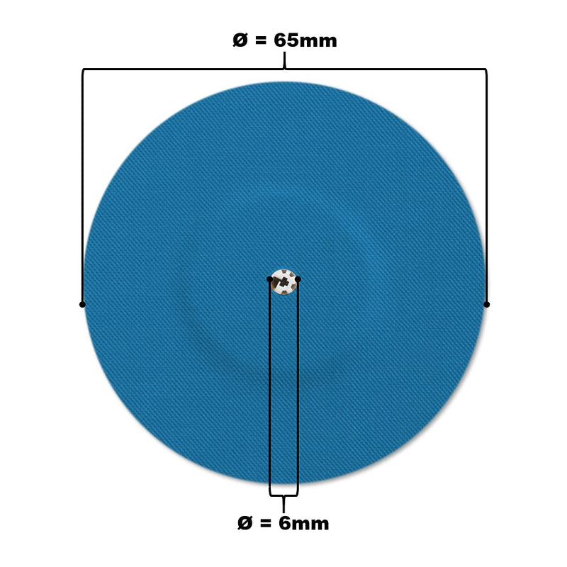 MySweetStitch | Patch for Freestyle Libre 1 & 2 Sensor with Ventilation Hole Waterproof, Round (10 Pieces) | Made in Germany | Outer Ø 65mm, Inner Ø 6mm | Rainbow 10 piece - NewNest Australia