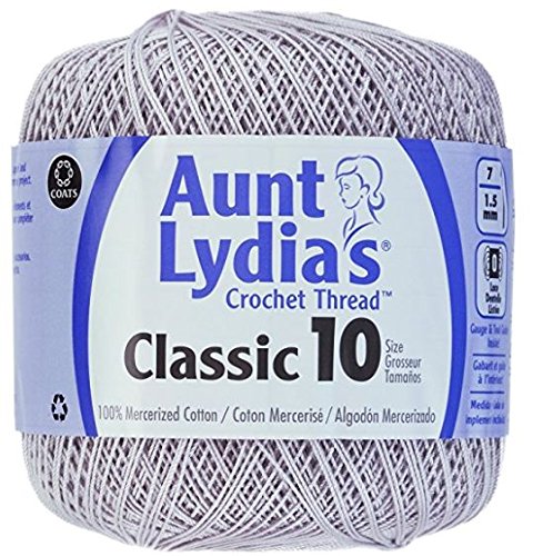 Aunt Lydia's Crochet Thread - Size 10 - Silver (2-Pack) - NewNest Australia