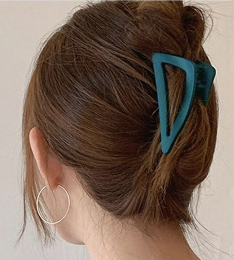Vellichor 5pcs Elegant and Colourful Hair Clips - Claw clip for women with thick or thin Set of strong triangle design large claws extra size to hold a lot hair! Suitable straight curly - NewNest Australia