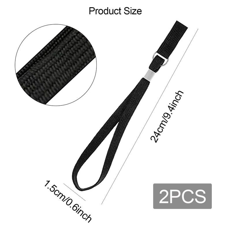 Walking Stick Wrist Strap, 2pcs Walking Stick Strap Wrist Loop For Walking Stick Accessories, Black Walking Stick Clip Strap, Walking Stick Holder Wrist Strap(Black) - NewNest Australia
