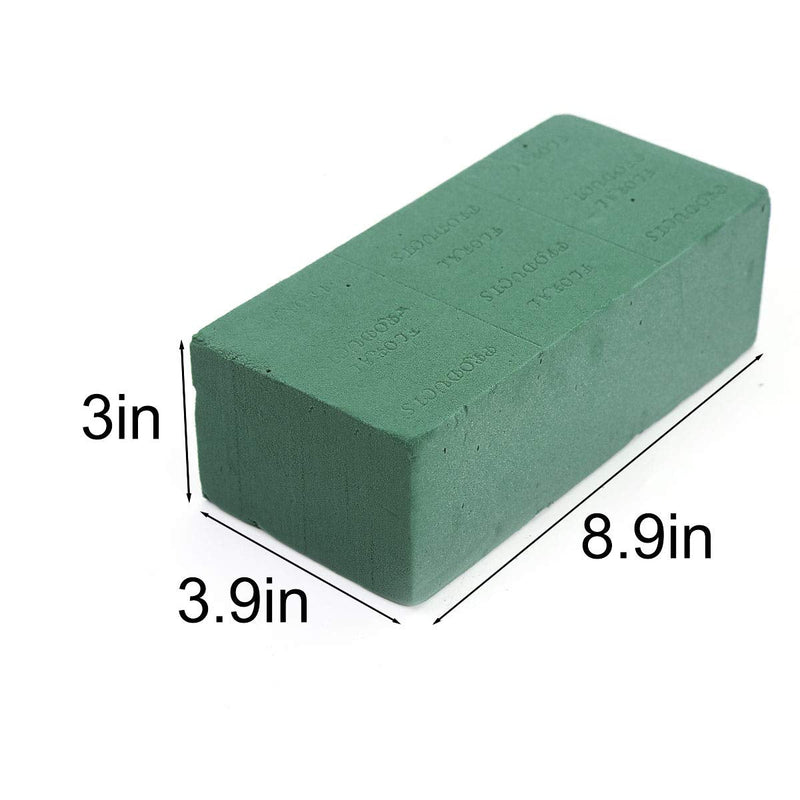 3PCS Floral Foam Bricks, Florist Flower Styrofoam Green Bricks Flower Arrangement Brick Supplies for Florist Craft 3 Pcs - NewNest Australia