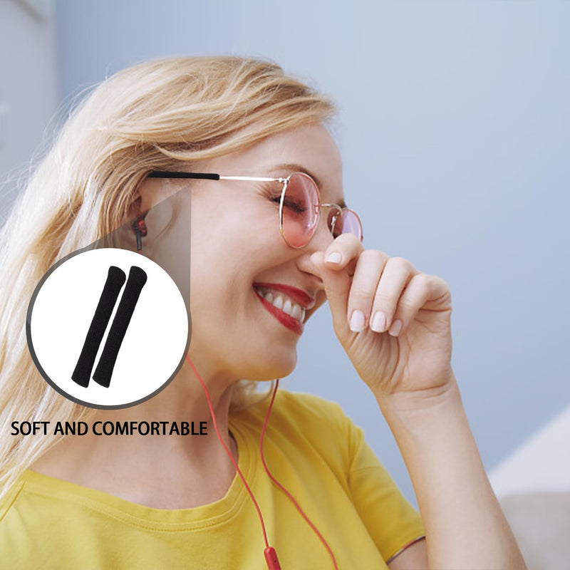 Pack of 8 Glasses Ear Pads, Knitted Non-Slip Temple Pads, Soft Cotton Glasses Pads, Glasses Arm Covers - NewNest Australia