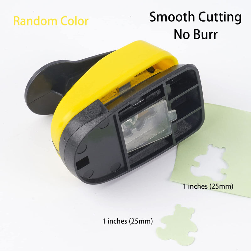 Bear Shape Paper Punch 1 Inch Hole Punch Lever Action Craft Punch Single Hole Puncher for DIY Crafting Bear Hole Punch for Scrapbooking - NewNest Australia