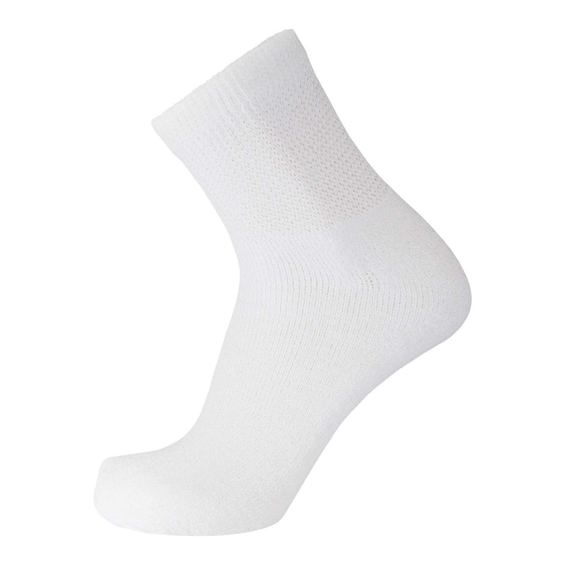 Big and Tall Diabetic Neuropathy Ankle Socks, King Size Mens Athletic Quarter Socks (Size: 13-16) White 6 - NewNest Australia
