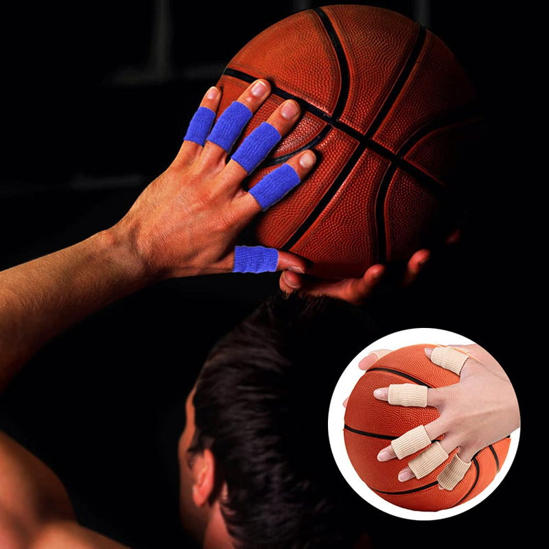 Finger Arthritis Sleeves (30Pcs), Elastic Thumb Splint Brace Support Protector Finger Compression Sleeve for Arthritis Joint Pain Relief, Breathable Finger Tape for Triggger Finger Sports Aid Support - NewNest Australia