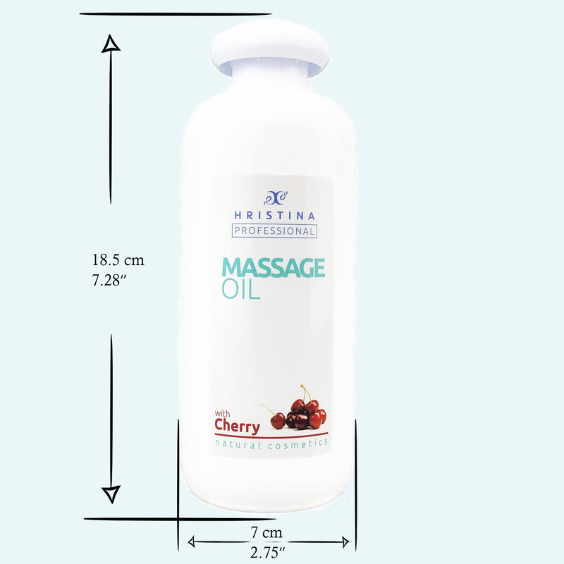 Massage Oil For Relaxing, Massaging Joint Pain, Body Massage, Skin Care | Cherry Massage Oil With Grape Seed, Sesame And Almond Oil | Sensual Massage Lotion Moisturizing, 500 Ml - NewNest Australia