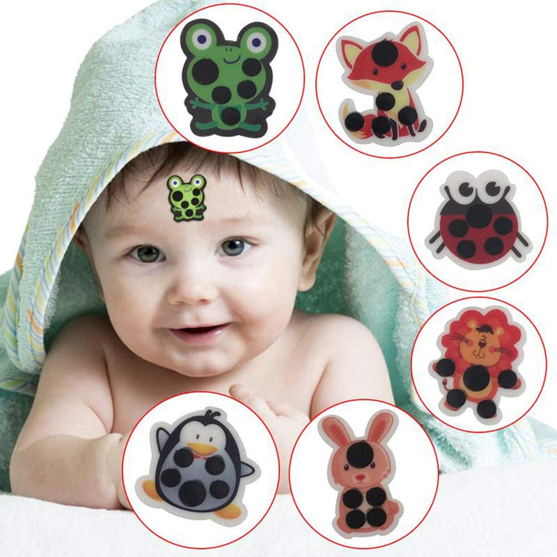 Tianbi 6pcs Forehead Head Strips Baby Head Thermometer Cartoon Forehead Thermometer Sticker Infant Fever Thermometer Body Temperature Test - NewNest Australia
