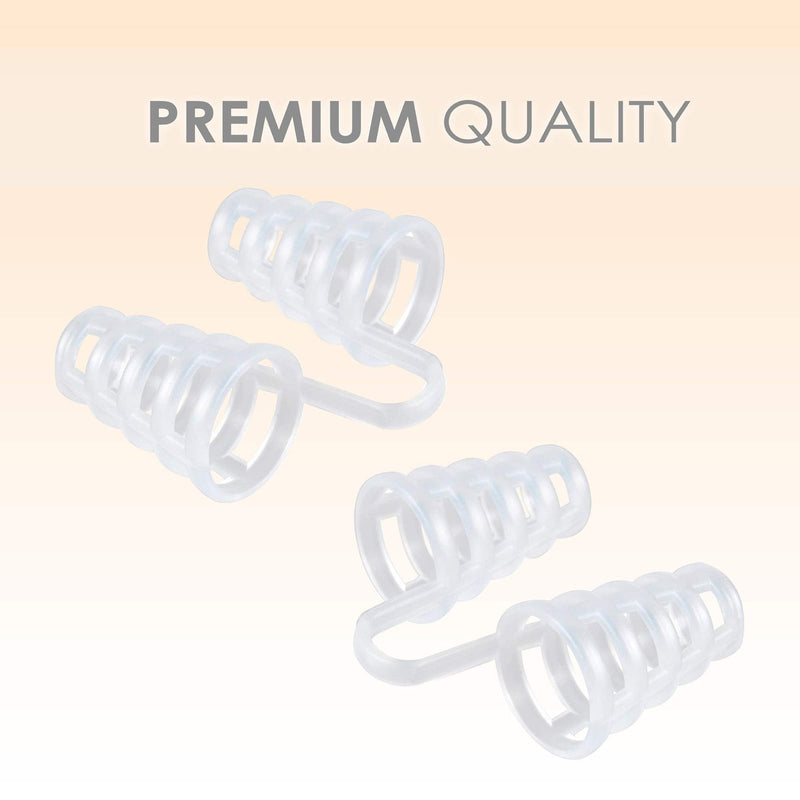 Nose Vent Sinus Relief Dilator (Pack of 12 Large Size) Hard Silicone Vents - A Simple Solution for Nasal Snorers - Reusable Snoring Device to Enjoy a Peaceful Night's Sleep - by Mobi Lock - NewNest Australia