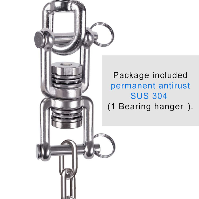 BeneLabel Swing Swivel with 2 Bearing, 360° Rotation, 770LB Capacity, Safest Rotational Device Hanging Accessory for Aerial Silks Dance, Web Tree Swing, Aerial Dance, Children's Swing, Yoga Swing Sets - NewNest Australia