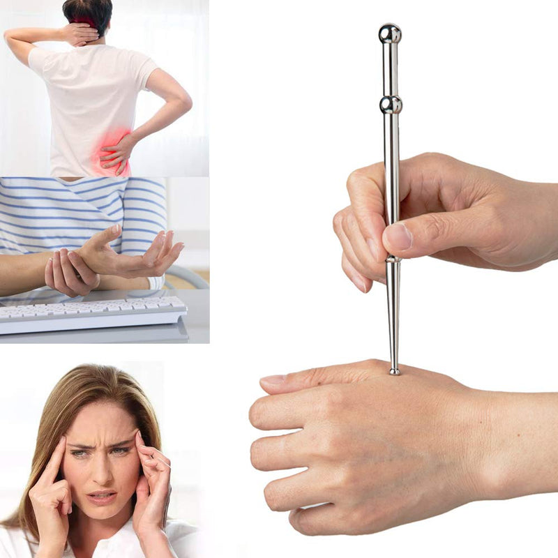 FeelFree Sport Stainless Steel Manual Acupuncture Pen-Reflexology Acupressure Massage Tools-Deep Tissue Massage Tool for Full Body Relaxing - NewNest Australia
