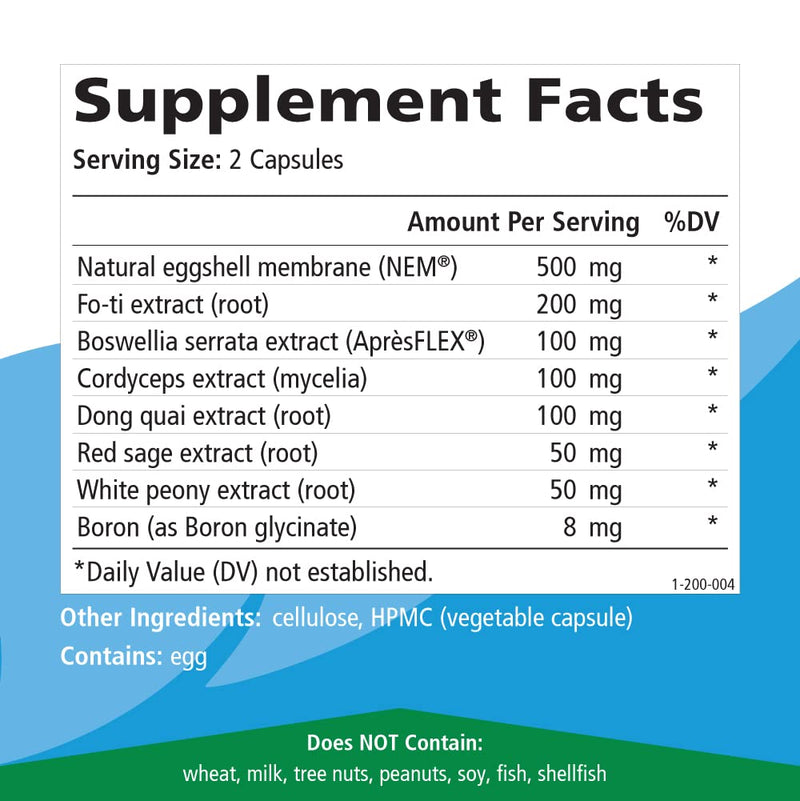 Pure Essence Labs JointEssence Supplement - Natural Joint Support for Men and Women - Non Gmo - 60 Vegetarian Capsules - NewNest Australia