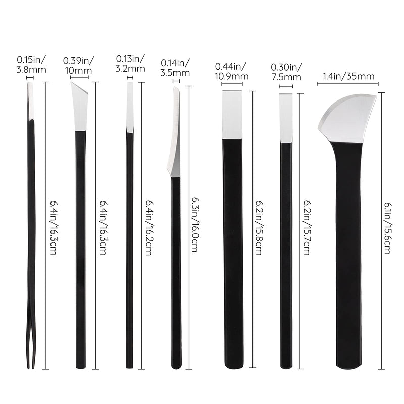 Segbeauty Pedicure Set, 7 Pieces Pedicure Knife Set With Pu Storage Bag, Tools For Ingrown Toenails, Professional Foot Repair Kit With Sharp Blade, Manganese Steel Nail Knife - NewNest Australia