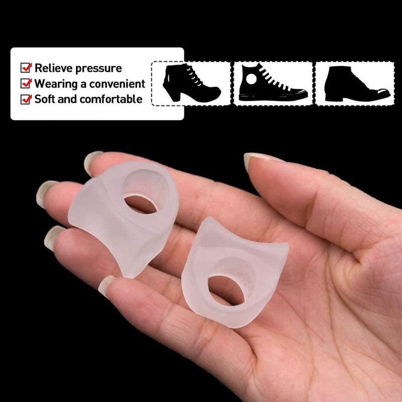 4 Pieces Gel Toe Separators, Toe Separators, For Smoothing Overlapping Toes, Big Toe Separators, Silicone Toe Separator For Overlapping Toes, Hammer Toes, Pain Relief For Malformation - NewNest Australia